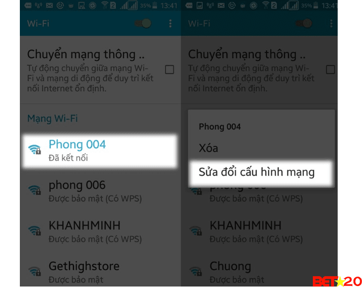doi dns tren dien thoai android 2020 hinh 1