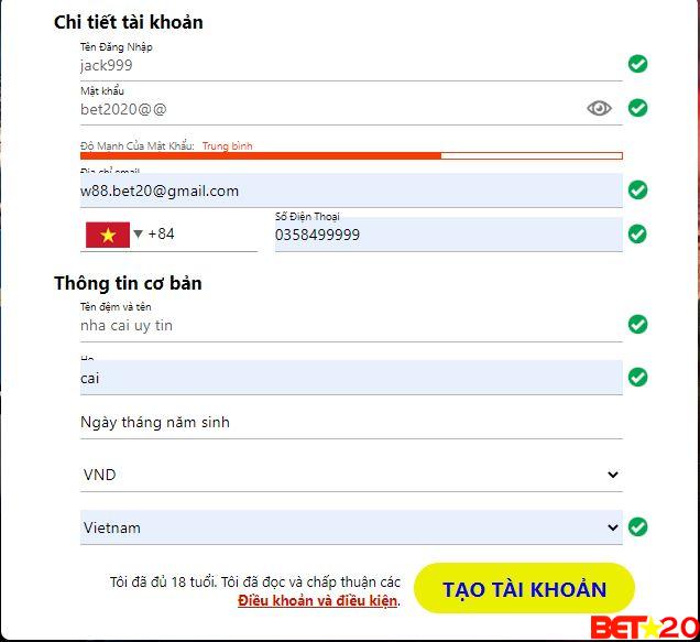 cách đăng ký nextbet ra sao